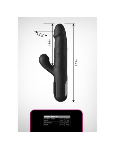 Fetish fantasy series - vibrador rabbit sonix silicone thruster negro