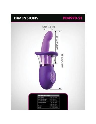 Fantasy for her - vibrador rabbit ultimate pleasure pro plus morado