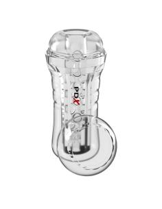 Pdx elite - masturbador transparente viewtube plus see-thru ez-grip 21 cm