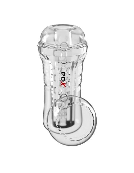 Pdx elite - masturbador transparente viewtube plus see-thru ez-grip 21 cm