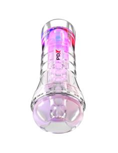 Pdx elite - masturbador transparente viewtube xxl led stroker 27.3 cm