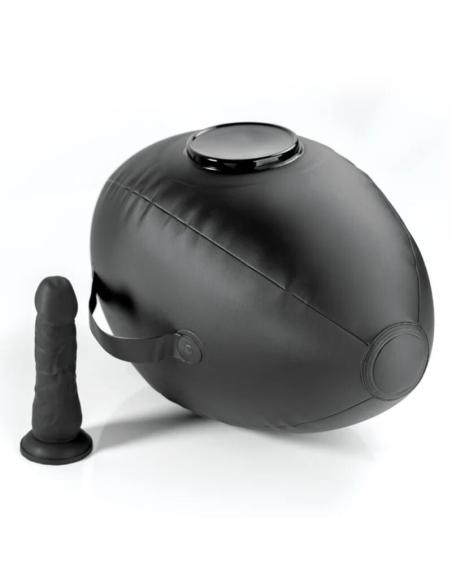 Fetish fantasy series - hinchable body dock con dildo negra 41.9 cm