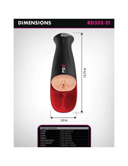 Pdx elite - masturbador automático fuck-o-matic pro xl 42 cm
