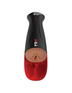 Pdx elite - masturbador automático fap-o-matic pro xl vibrador marrón 34.9 cm