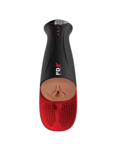 Pdx elite - masturbador automático fap-o-matic pro xl vibrador marrón 34.9 cm