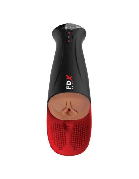 Pdx elite - masturbador automático fap-o-matic pro xl vibrador marrón 34.9 cm