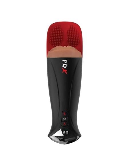 Pdx elite - masturbador automático fap-o-matic pro xl vibrador marrón 34.9 cm