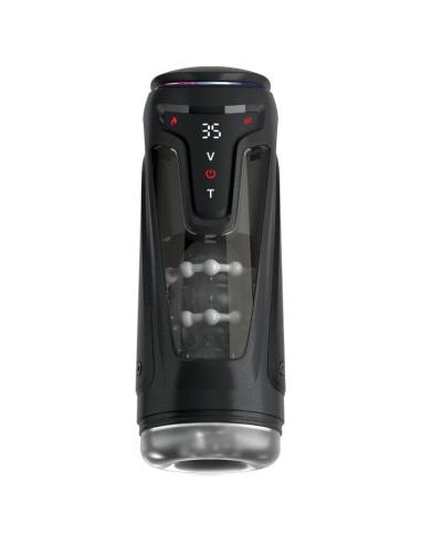 Pdx elite - masturbador automático moto-bator pro thrusting stroker vibrador y calor 26.5 cm
