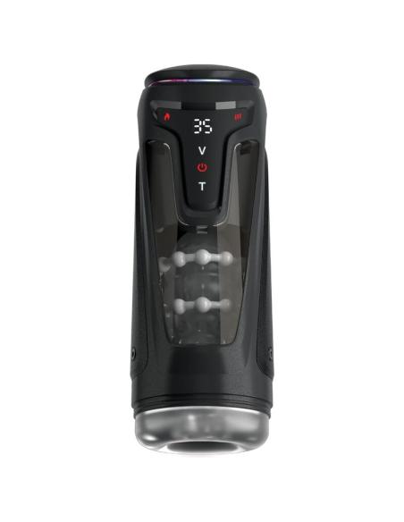 Pdx elite - masturbador automático moto-bator pro thrusting stroker vibrador y calor 26.5 cm