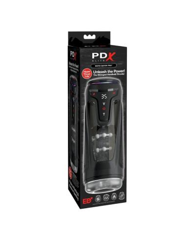 Pdx elite - masturbador automático moto-bator pro thrusting stroker vibrador y calor 26.5 cm