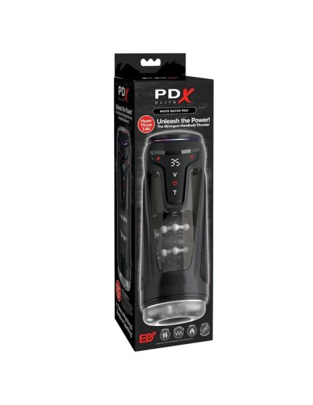 Pdx elite - masturbador automático moto-bator pro thrusting stroker vibrador y calor 26.5 cm