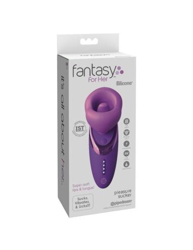 Fantasy for her - succionador de clítoris con vibración pleasure sucker morado