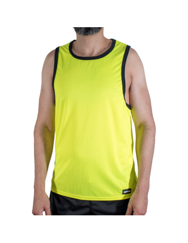 Macho - cmv001 camiseta gym amarilla s/m