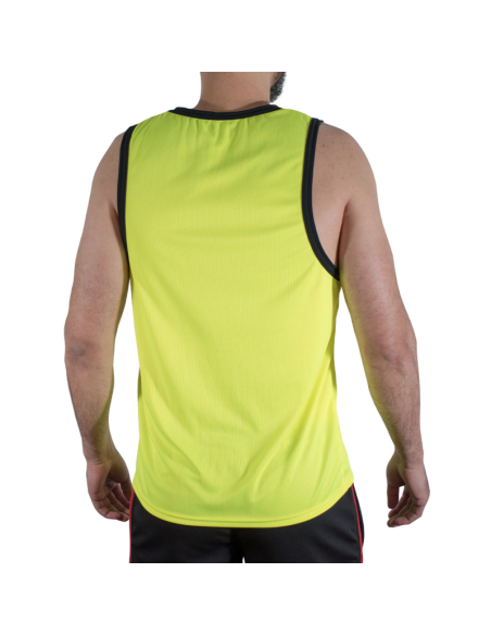 Macho - cmv001 camiseta gym amarilla s/m
