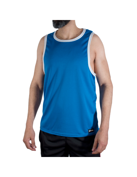Macho - cmv002 camiseta gym azul s/m