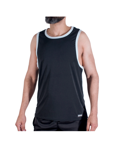 Macho - cmv004 camiseta gym negra s/m
