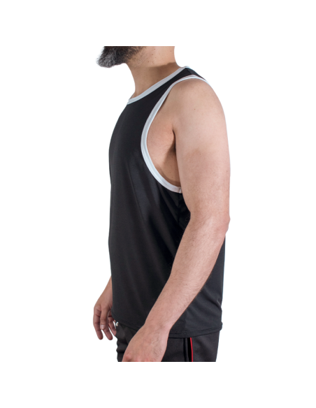 Macho - cmv004 camiseta gym negra s/m