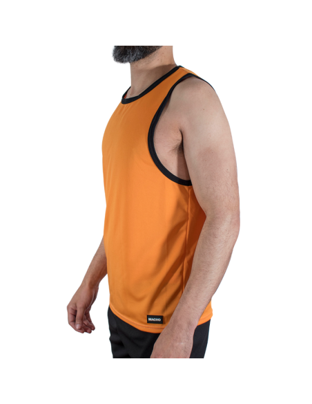 Macho - cmv005 camiseta gym naranja s/m