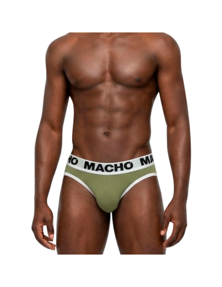 Macho - mch013 slip verde militar s
