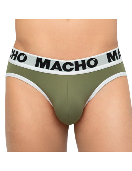 Macho - mch013 slip verde militar s