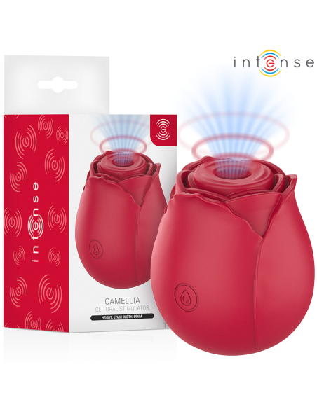 Intense - camellia rosa succionador de clítoris por ondas burdeos