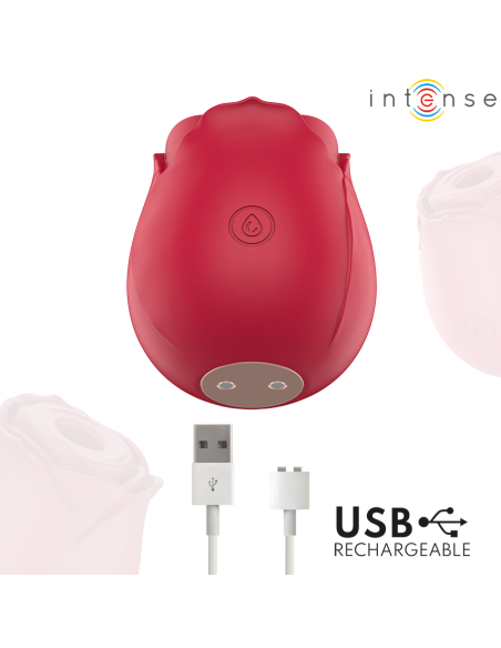 Intense - camellia rosa succionador de clítoris por ondas burdeos