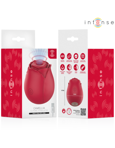 Intense - camellia rosa succionador de clítoris por ondas burdeos