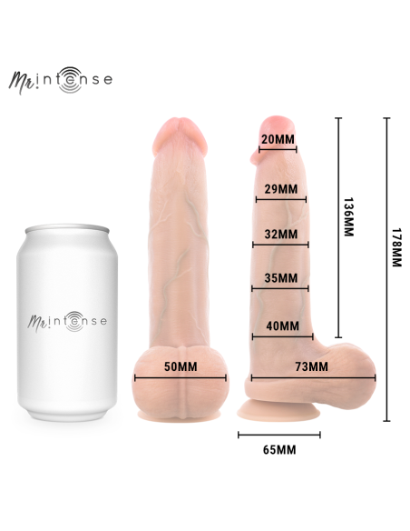 Mr intense - bruce s dildo silicona 17.8 cm -ø- 4 cm