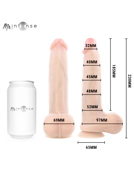 Mr intense - bruce l dildo silicona 23 cm -ø- 5.2 cm