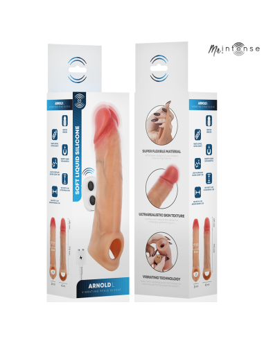 Mr intense - arnold l vibrador funda pene silicona control remoto 16 cm -ø- 4.5 cm