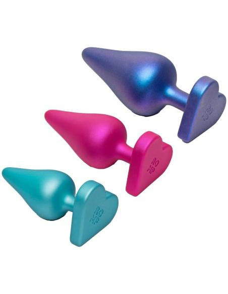 Romp - luster kit de entrenamiento anal s/m/l con base en forma de corazón