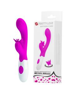 Pretty love - butterfly kiss vibrador rabbit 30 funciones morado 2