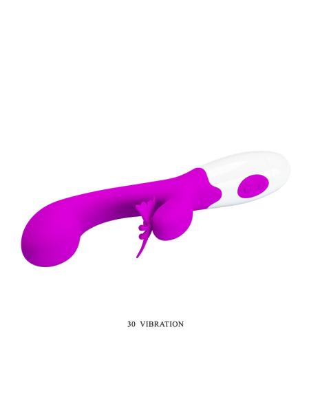 Pretty love - butterfly kiss vibrador rabbit 30 funciones morado
