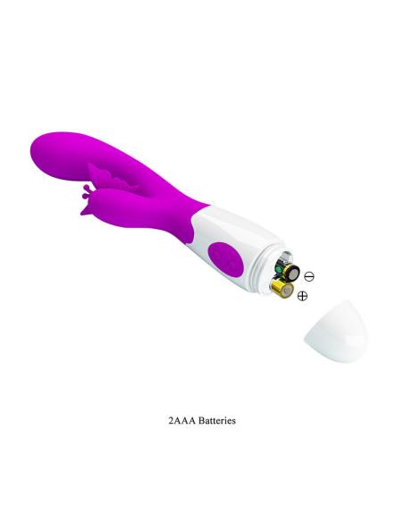 Pretty love - butterfly kiss vibrador rabbit 30 funciones morado