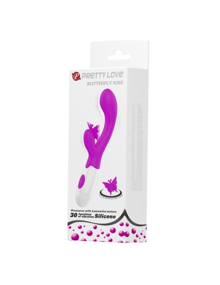 Pretty love - butterfly kiss vibrador rabbit 30 funciones morado