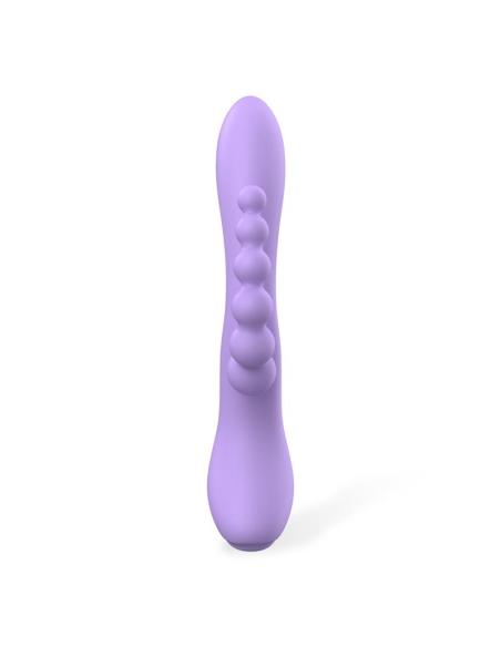 Lindsay Vibrador con Cadena Anal Silicona Líquida Unibody Flexible 2 Motores
