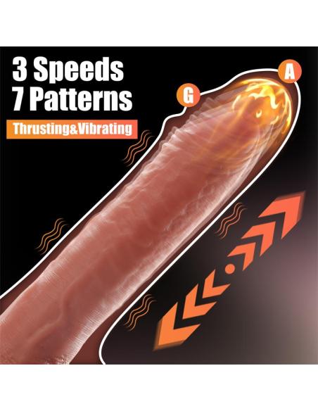 Baird Dildo con Thrusting y Vibración 8.07