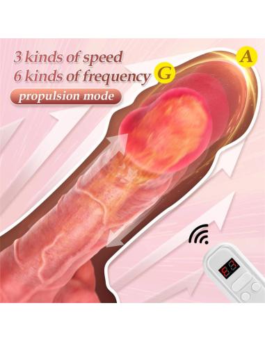Marshall Dildo con Thrusting y Vibración 8