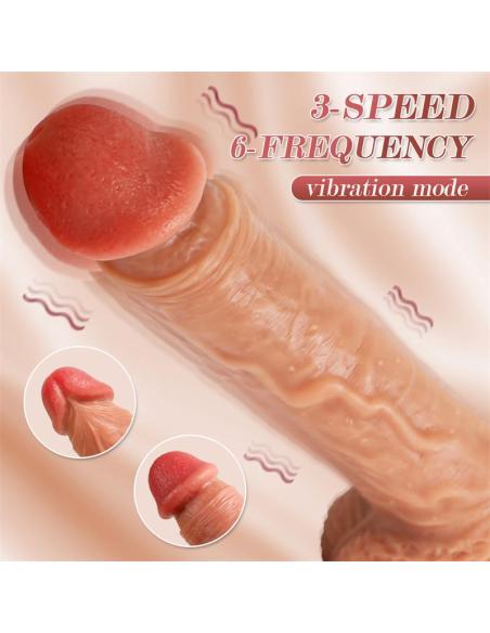 Dean Dildo con Thrusting y Vibración 8