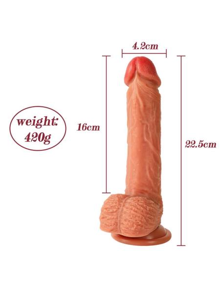 Dean Dildo con Thrusting y Vibración 8