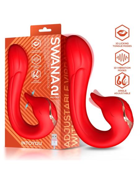 Swana Vibrador con Lengua y Ángulo Ajustable