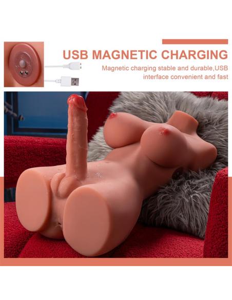Hermosa Lady Boy Torso con Vibración y Thrusting 9.75 kg