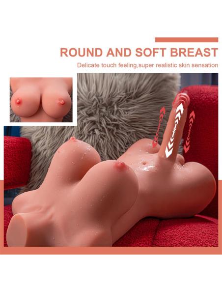 Hermosa Lady Boy Torso con Vibración y Thrusting 9.75 kg