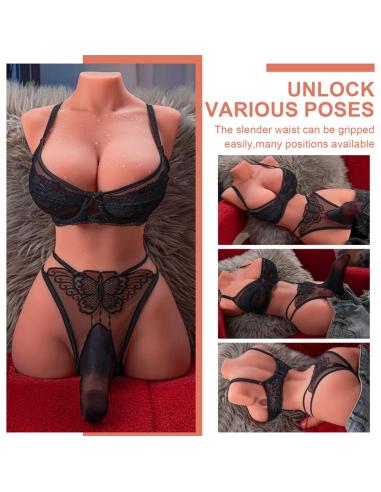 Hermosa Lady Boy Torso con Vibración y Thrusting 9.75 kg