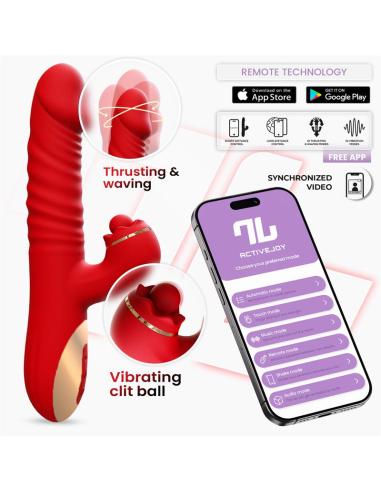 Ascen Vibrador con Thrusting y Waving y APP USB Magnético