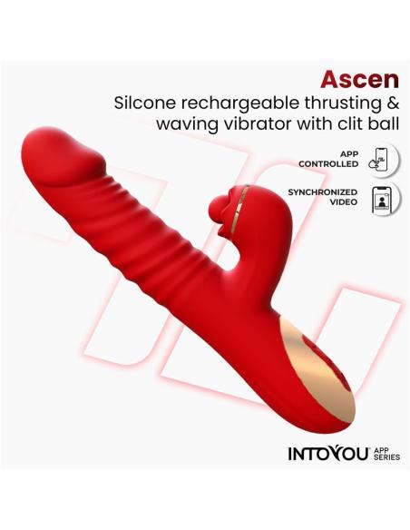 Ascen Vibrador con Thrusting y Waving y APP USB Magnético