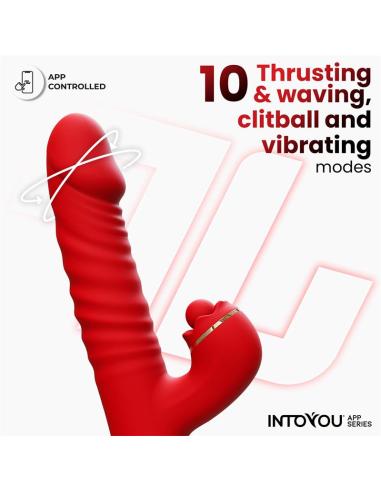 Ascen Vibrador con Thrusting y Waving y APP USB Magnético