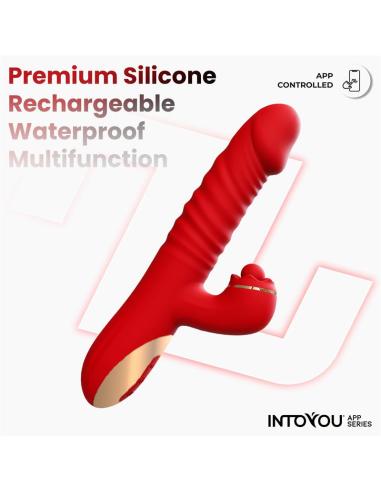 Ascen Vibrador con Thrusting y Waving y APP USB Magnético
