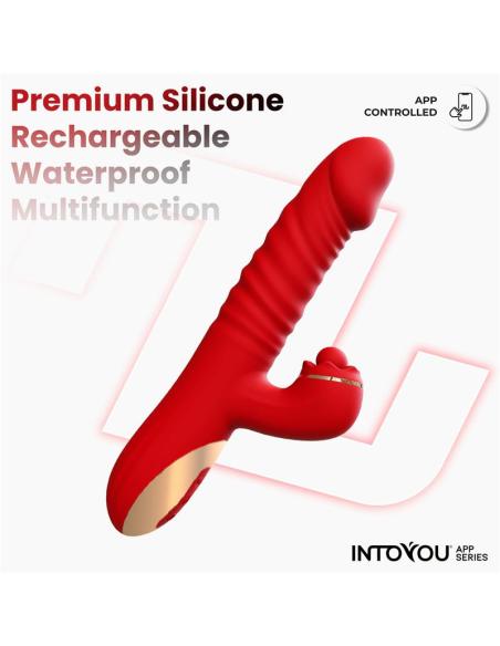 Ascen Vibrador con Thrusting y Waving y APP USB Magnético