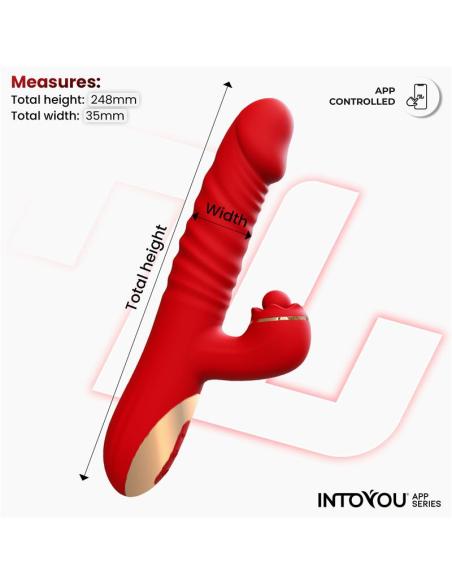 Ascen Vibrador con Thrusting y Waving y APP USB Magnético